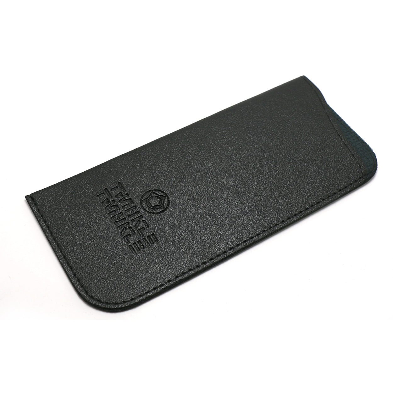 TWINKLE TWINKLE Logo Brand Black Leather Pouch