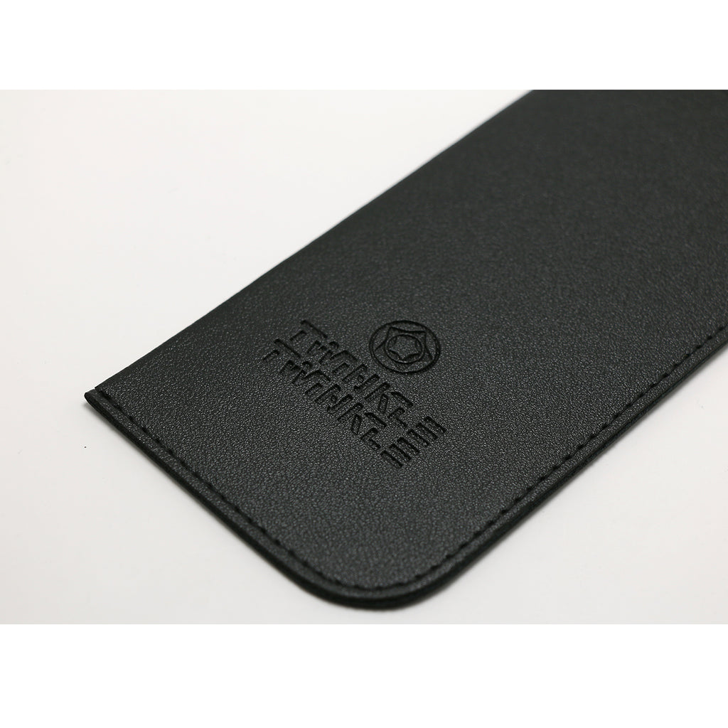TWINKLE TWINKLE Logo Brand Black Leather Pouch