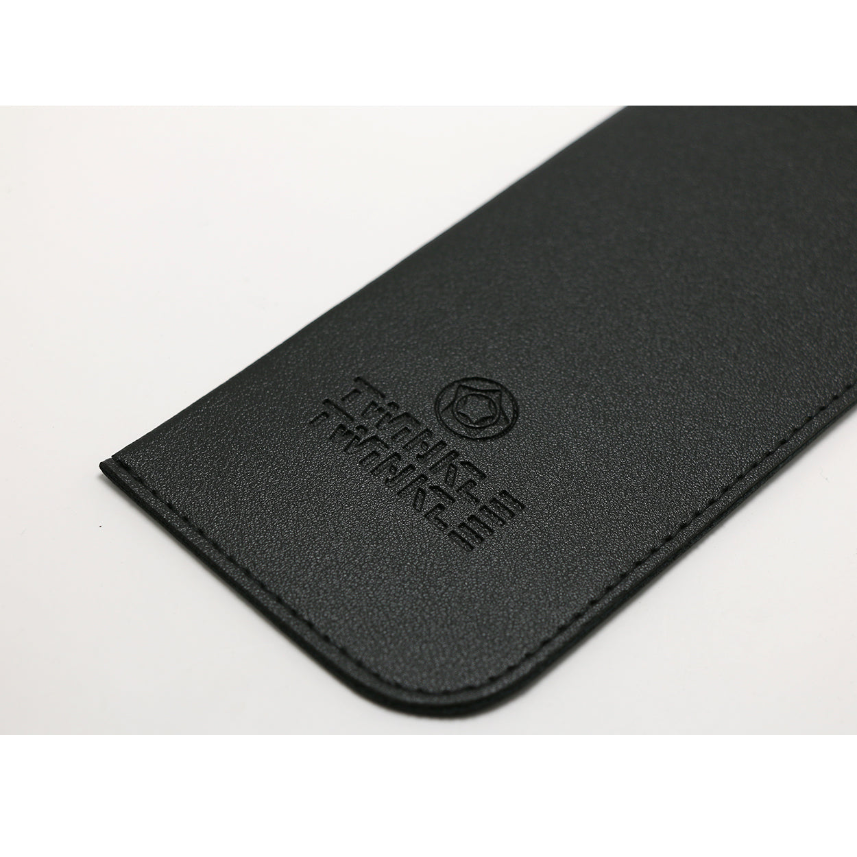 TWINKLE TWINKLE Logo Brand Black Leather Pouch